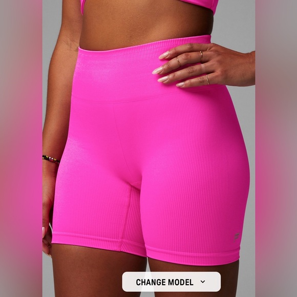 FABLETICS Seamless High-Waisted 6'' biker/ active Short - Picture 1 of 2